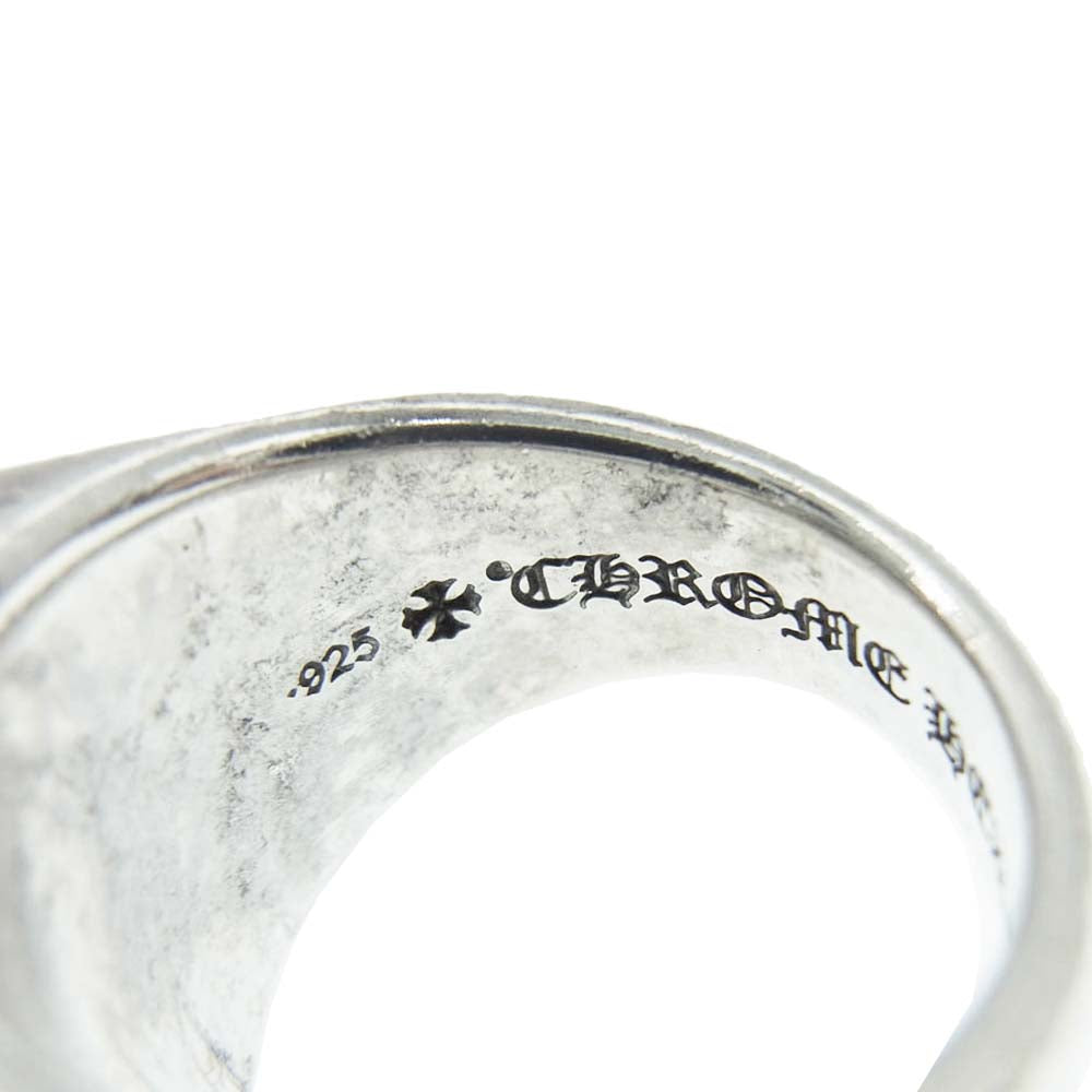 CHROME HEARTS クロムハーツ（原本無） AMS販売証明カード付属 CH PLUS PYRAMID CHプラス ピラミッド リング シルバー系 実寸20.5号【中古】