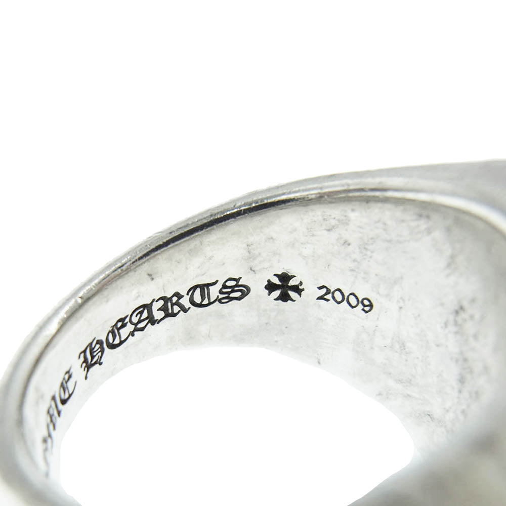CHROME HEARTS クロムハーツ（原本無） AMS販売証明カード付属 CH PLUS PYRAMID CHプラス ピラミッド リング シルバー系 実寸20.5号【中古】