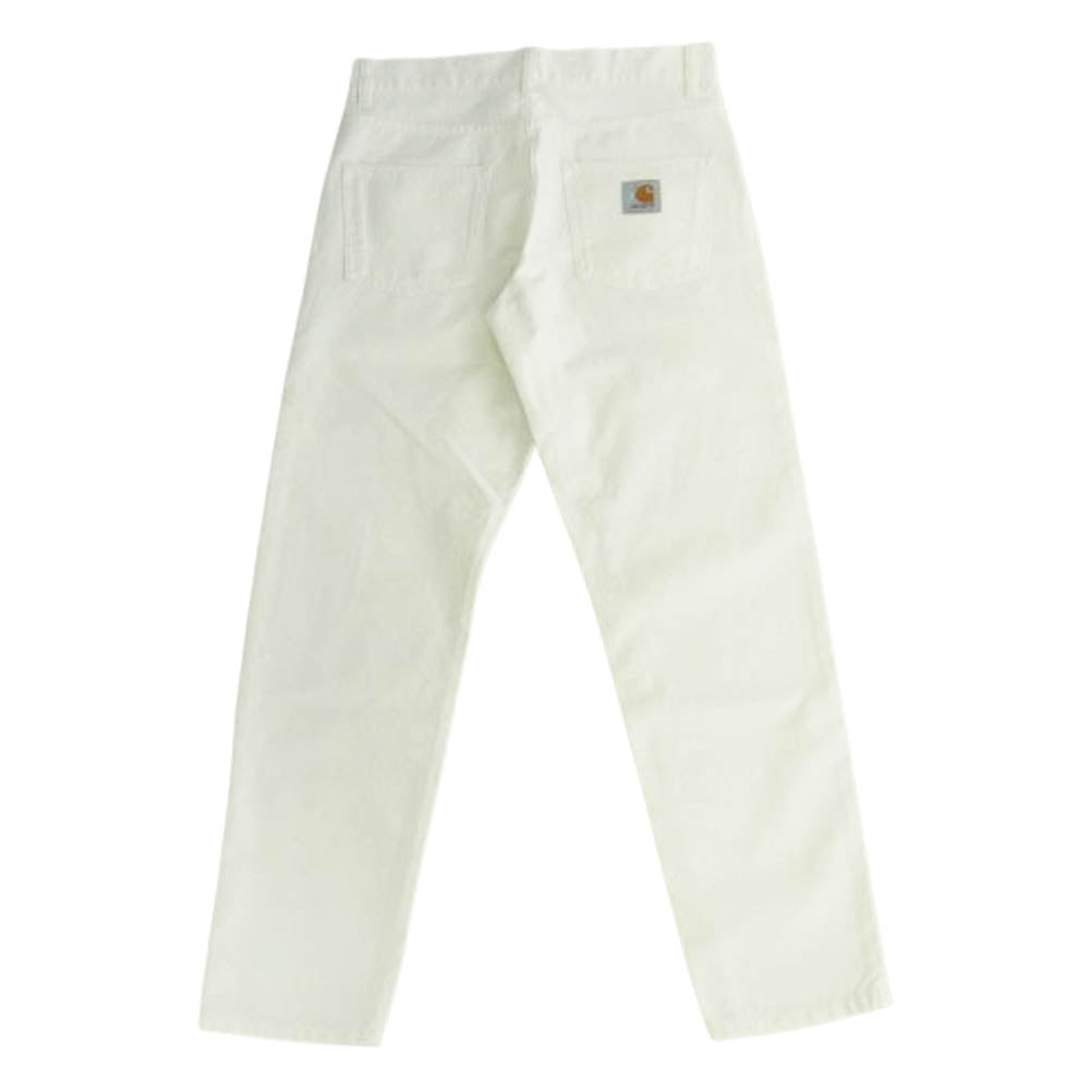 Carhartt カーハート I031507 トラウザーズ ニューエル ホワイト デニム パンツ オフホワイト系【美品】【中古】