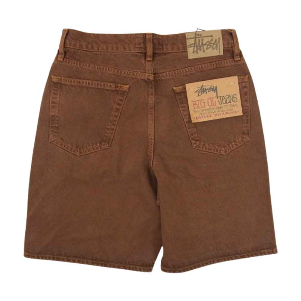 STUSSY ステューシー 112296 Big Ol Shorts Denim Clay ビッグ OL ショート デニム パンツ ブラウン系 28【新古品】【未使用】【中古】