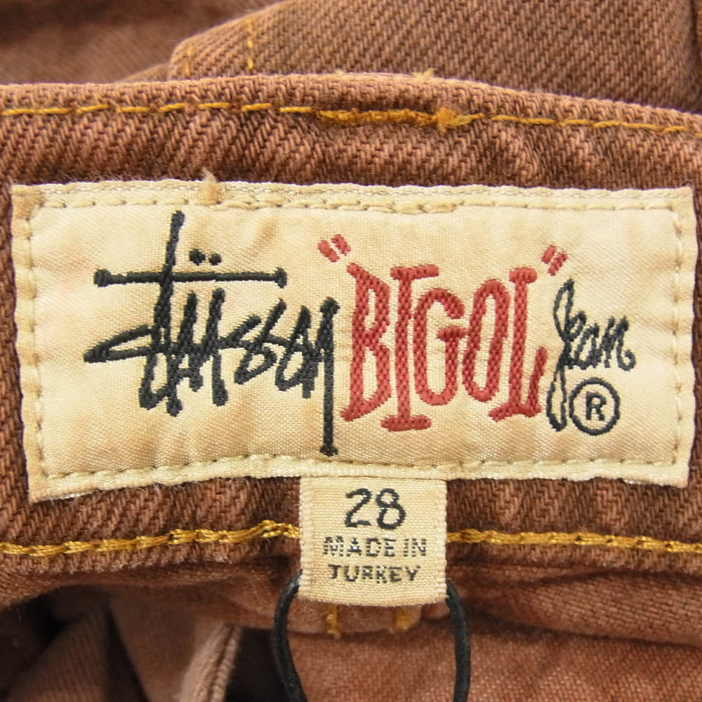 STUSSY ステューシー 112296 Big Ol Shorts Denim Clay ビッグ OL ショート デニム パンツ ブラウン系 28【新古品】【未使用】【中古】