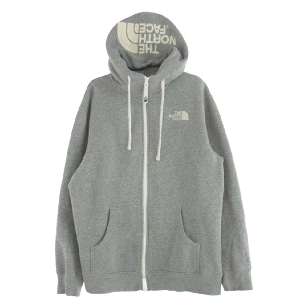 THE NORTH FACE ノースフェイス NT11530 裏起毛 スウェットフルジップ パーカー グレー系 L【中古】
