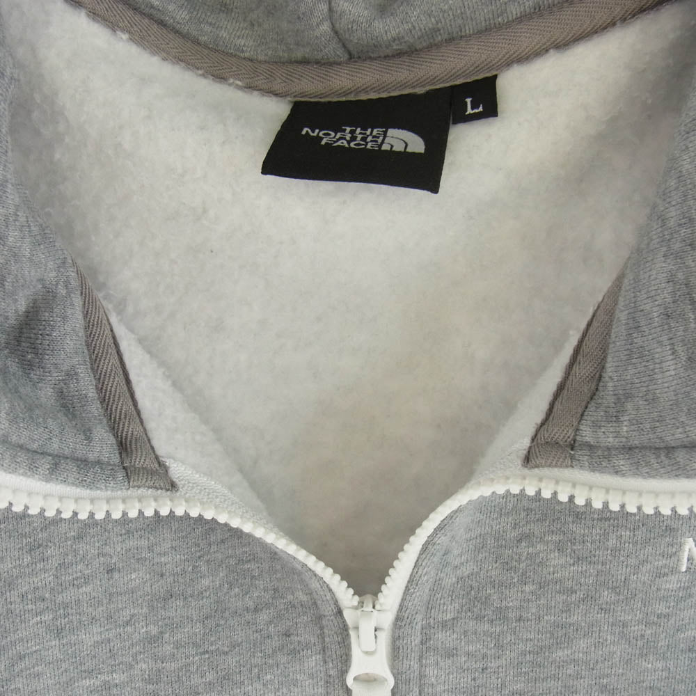 THE NORTH FACE ノースフェイス NT11530 裏起毛 スウェットフルジップ パーカー グレー系 L【中古】