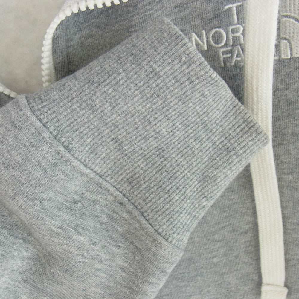 THE NORTH FACE ノースフェイス NT11530 裏起毛 スウェットフルジップ パーカー グレー系 L【中古】