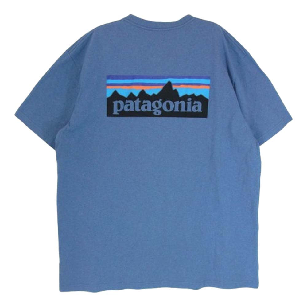 patagonia パタゴニア 39174 P-6 ロゴ レスポンシビリティー 半袖 Tシャツ ブルー系 XL【中古】