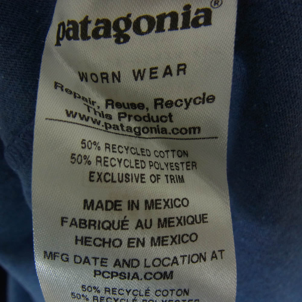 patagonia パタゴニア 39174 P-6 ロゴ レスポンシビリティー 半袖 Tシャツ ブルー系 XL【中古】