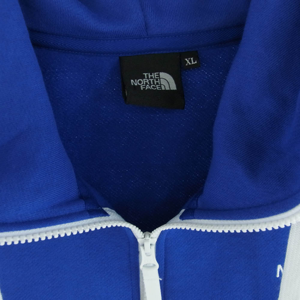 THE NORTH FACE ノースフェイス NT62130 裏起毛 REARVIEW FULL ZIP HOODIE フードロゴ フルジップ パーカー ブルー系 XL【中古】