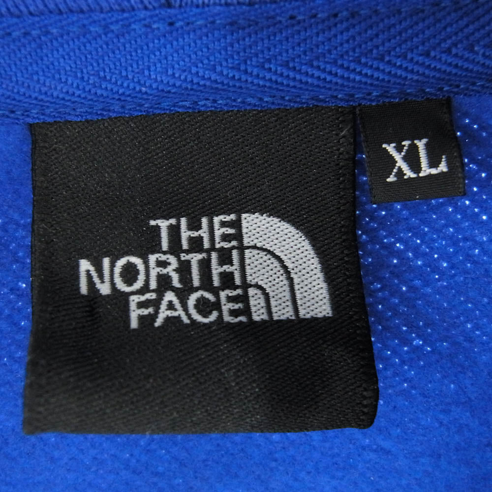 THE NORTH FACE ノースフェイス NT62130 裏起毛 REARVIEW FULL ZIP HOODIE フードロゴ フルジップ パーカー ブルー系 XL【中古】