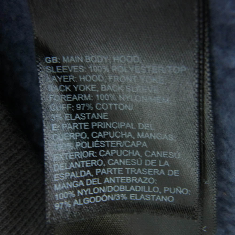 THE NORTH FACE ノースフェイス NF0A3BBH TECH SHERPA HOODIE ボア フリース ジャケット グレー系 ダークネイビー系 XL【中古】