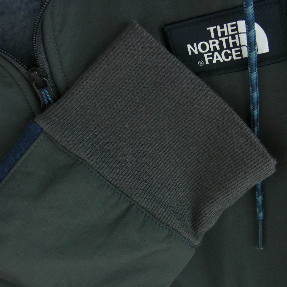 THE NORTH FACE ノースフェイス NF0A3BBH TECH SHERPA HOODIE ボア フリース ジャケット グレー系 ダークネイビー系 XL【中古】
