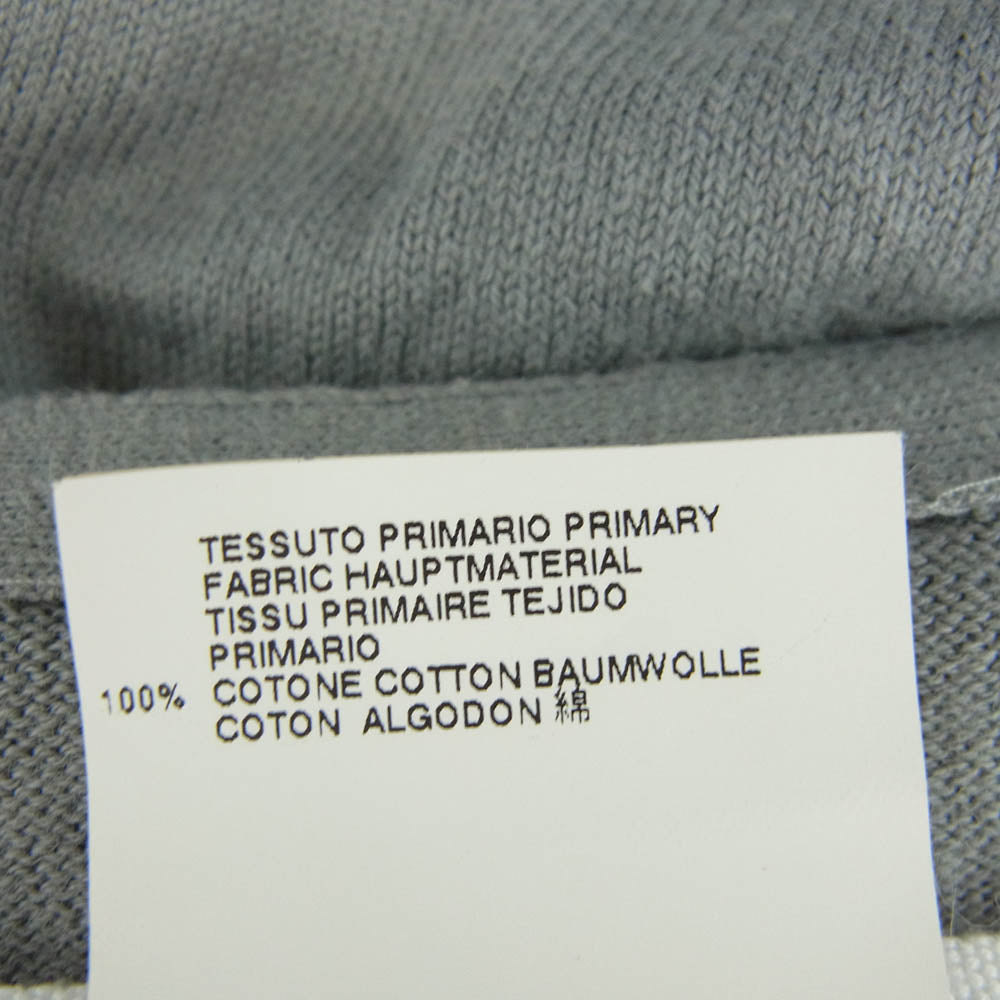 MAISON MARTIN MARGIELA メゾンマルタンマルジェラ 12SS S50HA0323 イタリア製 10ライン 4つタグ Vネック パネル切替 ニット コットン ニット セーター グレー系 S【中古】