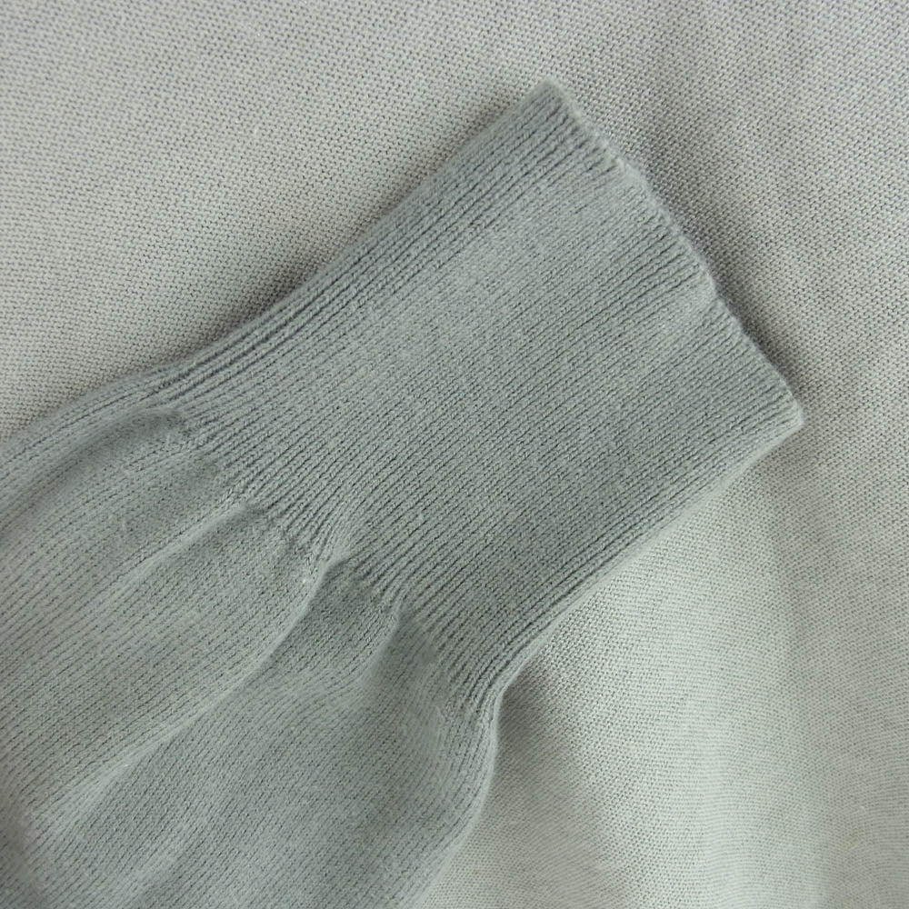 MAISON MARTIN MARGIELA メゾンマルタンマルジェラ 12SS S50HA0323 イタリア製 10ライン 4つタグ Vネック パネル切替 ニット コットン ニット セーター グレー系 S【中古】