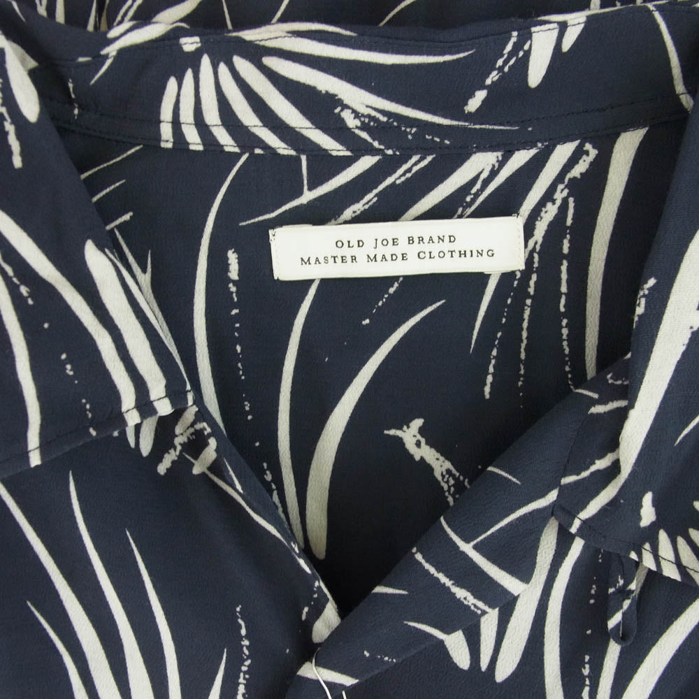 オールドジョー 2410J-SH08 PINE NEEDLE SHIRTS ワンナップカラー 半袖 シャツ ネイビー系 15.5【極上美品】【中古】