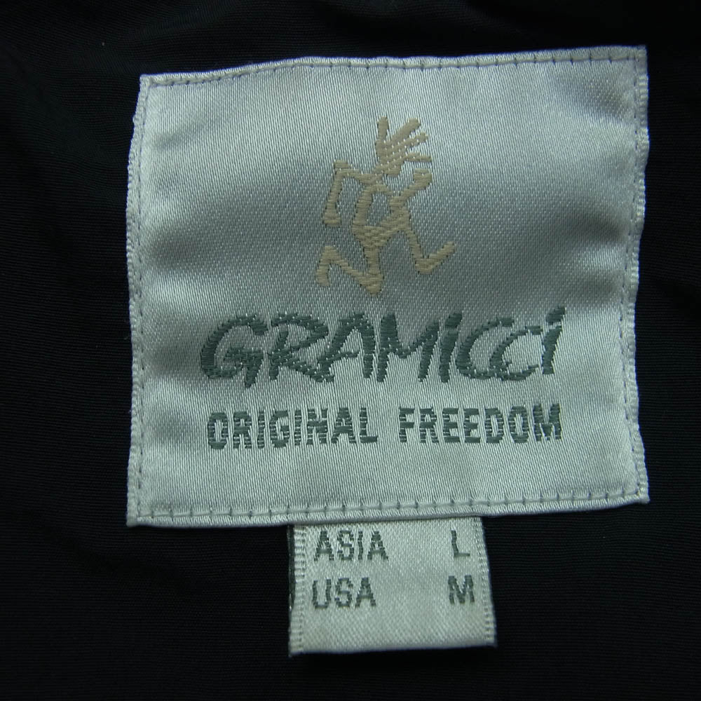 Gramicci グラミチ G2FM-J032 QUILTED CAMP SHIRT クイルティド キャンプ ナイロン 中綿 長袖 シャツ ブラック系 L【中古】
