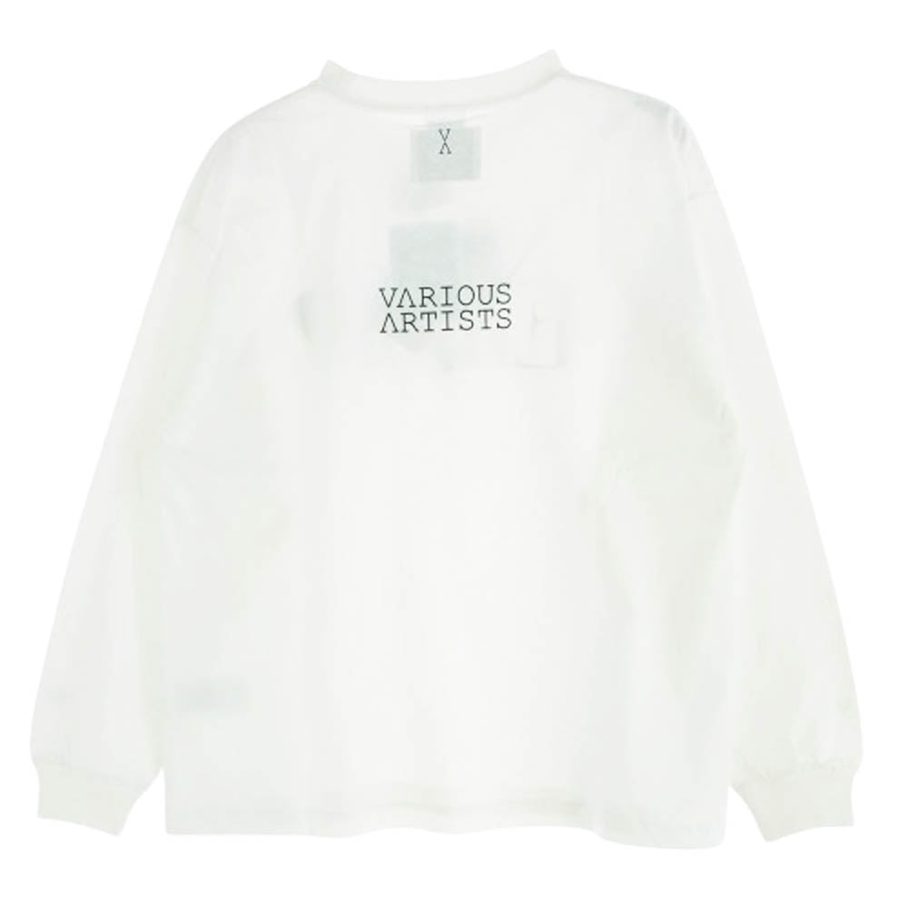 Champion チャンピオン C8-Z414 VA Emotional Intelligence ロゴ 長袖 Tシャツ ホワイト系 S【新古品】【未使用】【中古】