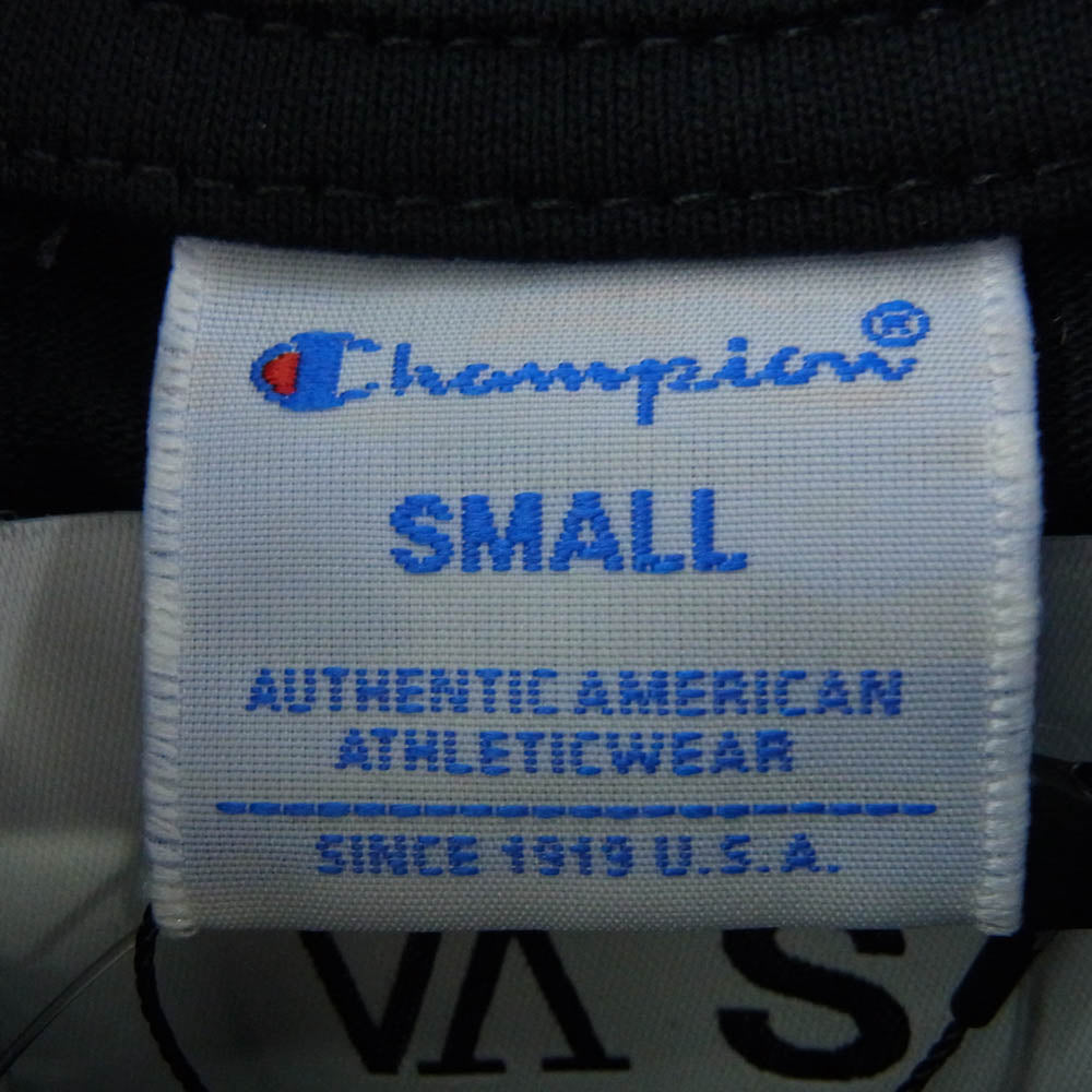 Champion チャンピオン C8-Z359 VA Emotional Intelligence ロゴ 長袖 Tシャツ ブラック ブラック系 S【新古品】【未使用】【中古】