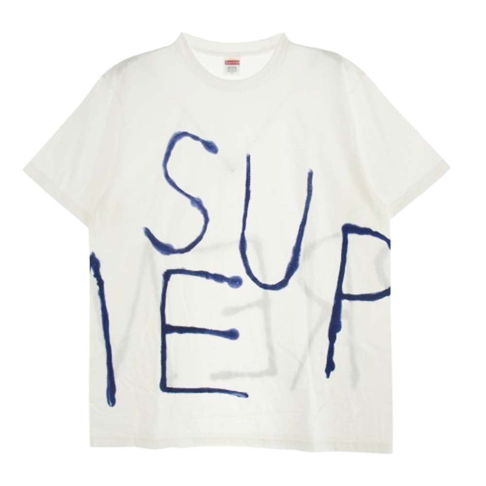 Supreme シュプリーム 25SS painted tee ペイント Tシャツ ホワイト系 L【新古品】【未使用】【中古】