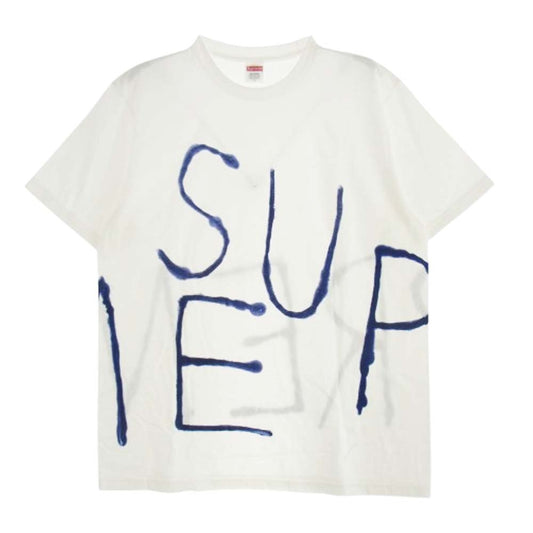 Supreme シュプリーム 25SS painted tee ペイント Tシャツ ホワイト系 L【新古品】【未使用】【中古】