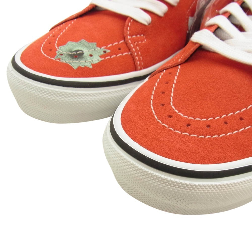 Supreme シュプリーム 25SS Nate Lowman x Skate Grosso Mid Red ネイトロウマン バンズ スケートグロッソ ミッド スニーカー レッド系 27.5cm【新古品】【未使用】【中古】