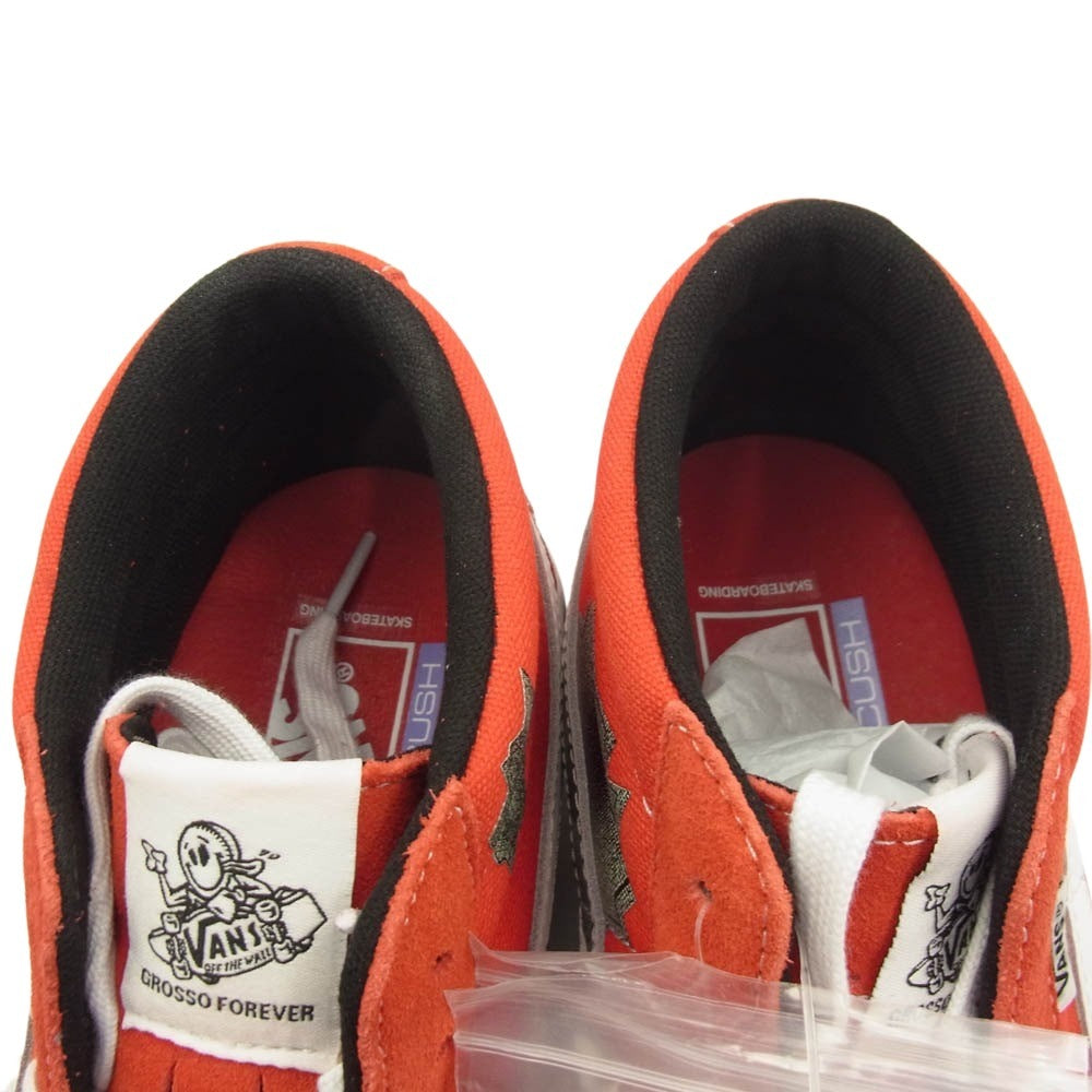 Supreme シュプリーム 25SS Nate Lowman x Skate Grosso Mid Red ネイトロウマン バンズ スケートグロッソ ミッド スニーカー レッド系 27.5cm【新古品】【未使用】【中古】