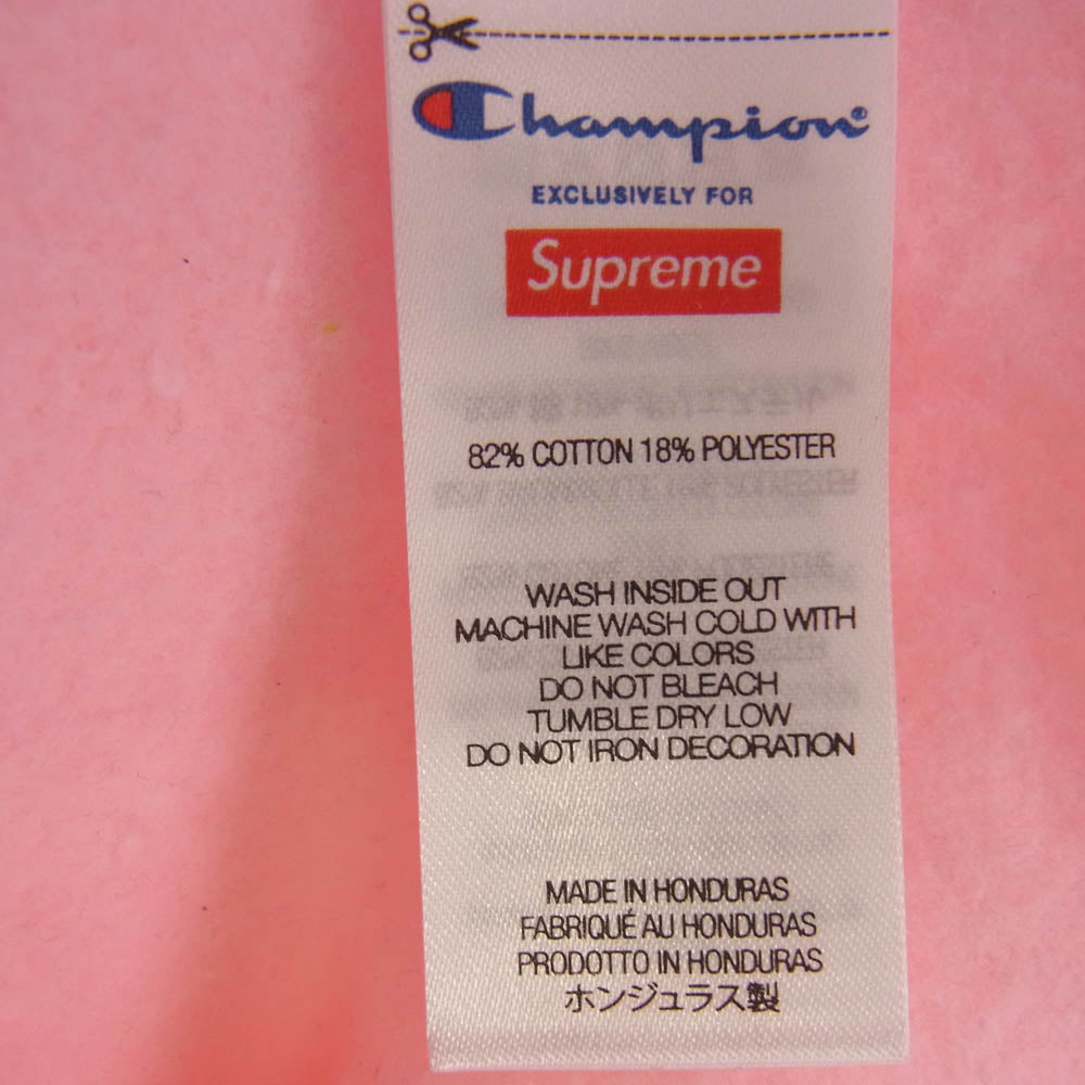 Supreme シュプリーム 25SS Champion Hooded Sweatshirt Pink チャンピオン フード スウェットシャツ ピンク系 L【新古品】【未使用】【中古】