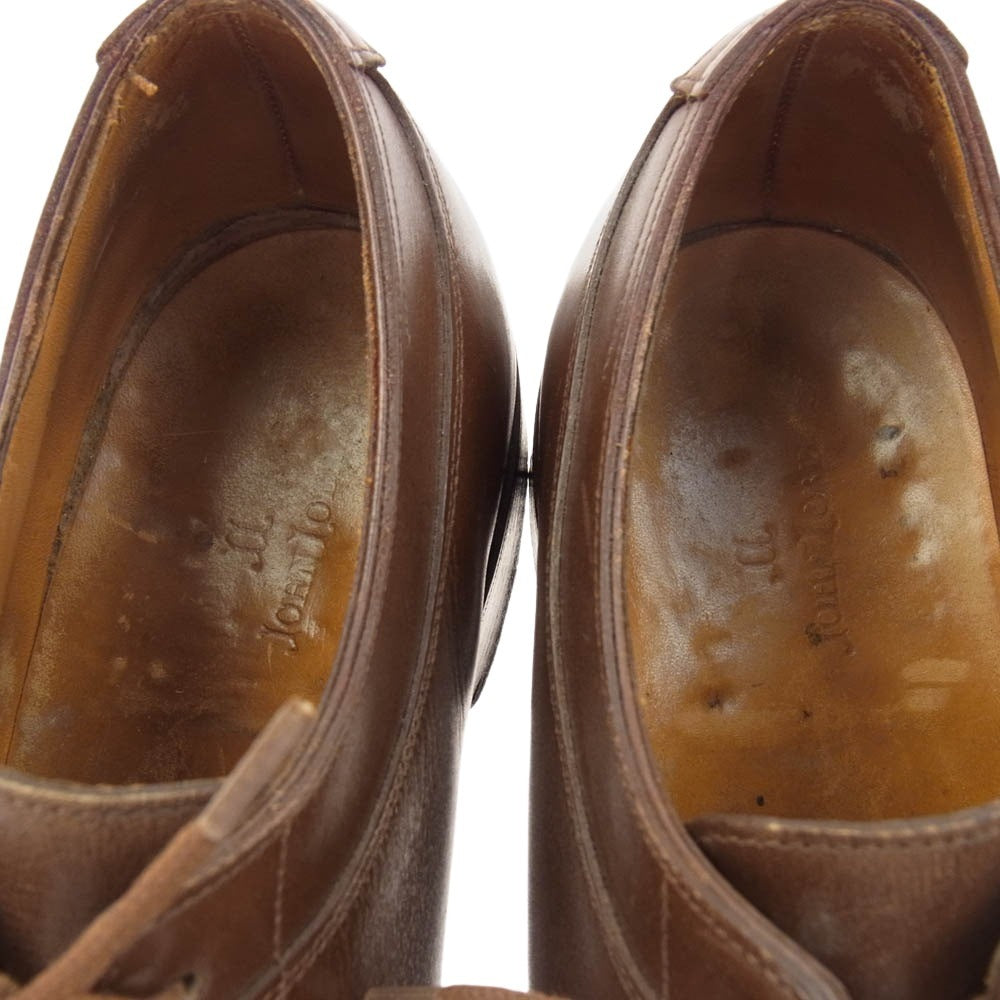 John Lobb ジョンロブ 2998 BARROS バロス ラスト Uチップ レザ―シューズ ブラウン系 7.5【中古】