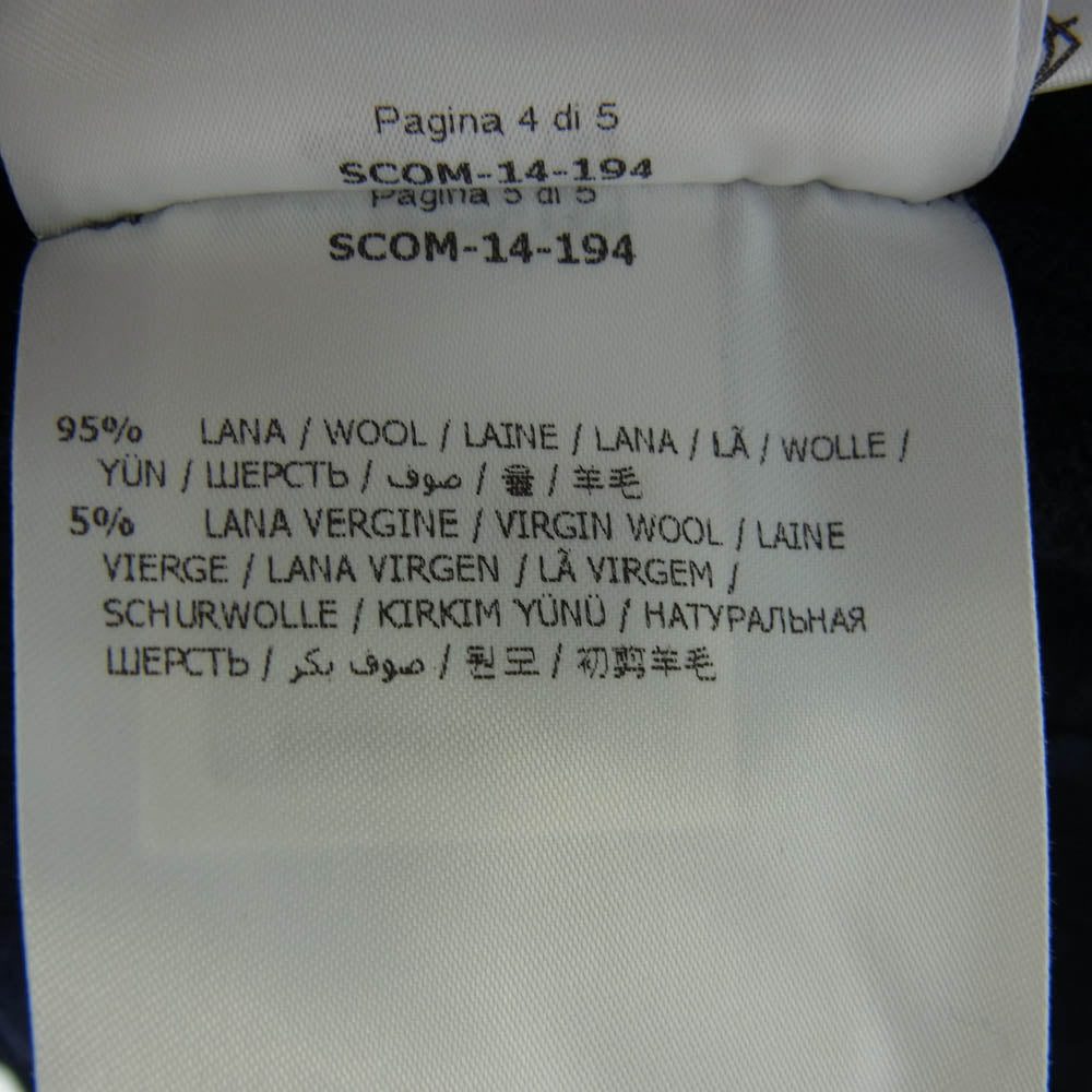 MONCLER モンクレール 420919011600 97576 MAGLIONE TRICOT GIROCOLLO クルーネック ウール セーター ネイビー系 XL【中古】