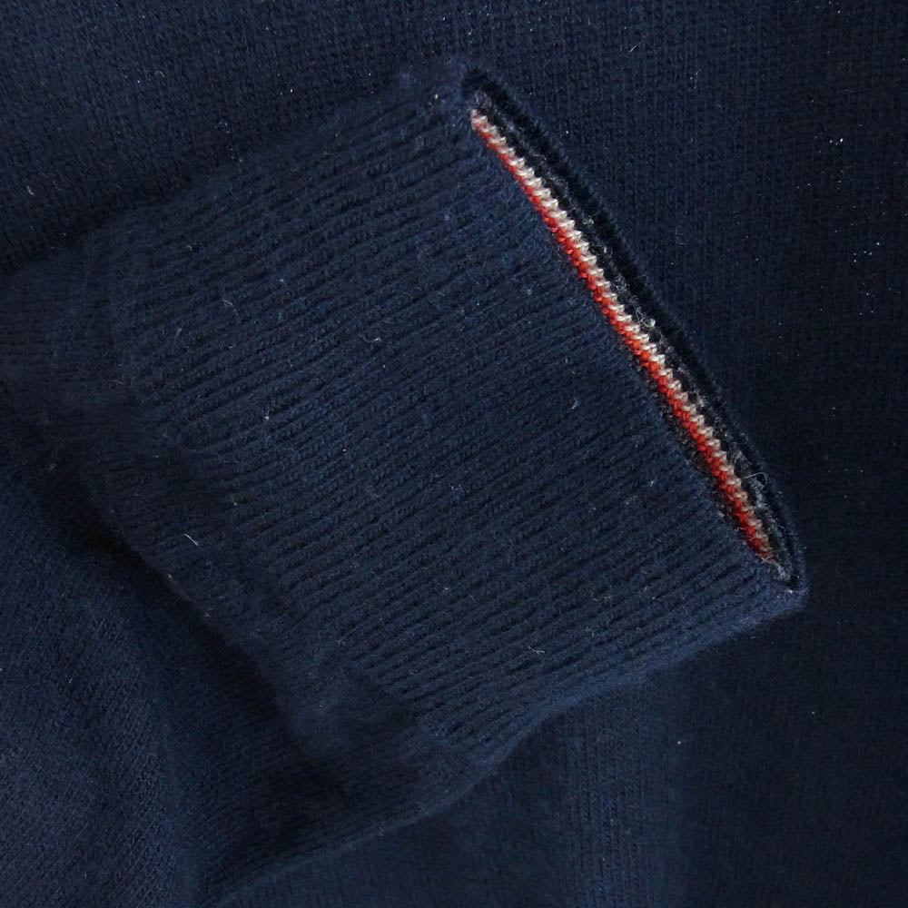 MONCLER モンクレール 420919011600 97576 MAGLIONE TRICOT GIROCOLLO クルーネック ウール セーター ネイビー系 XL【中古】