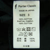 PORTER CLASSIC ポータークラシック PARAFFIN CORDUROY SWING COAT パラフィン コーデュロイ スウィング コート ブラック系 3【中古】