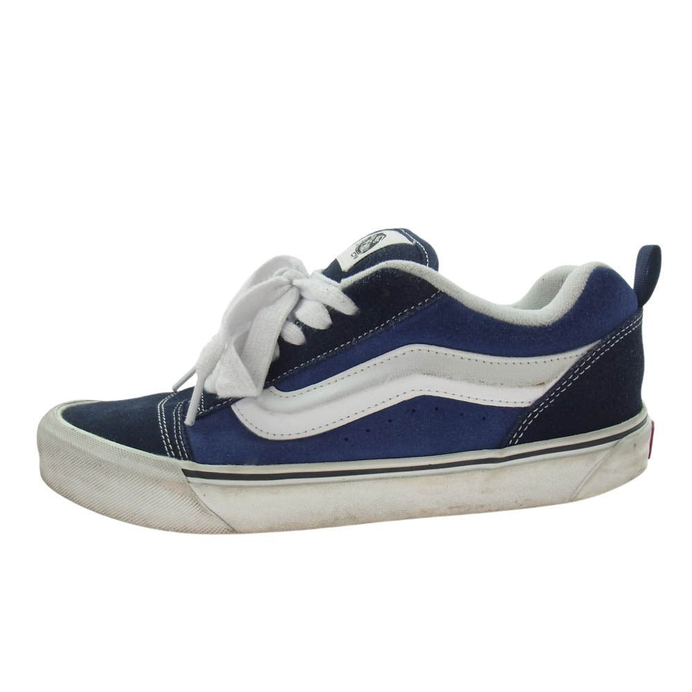 VANS バンズ 721356 KNU SKOOL ニュースクール スウェード ローカット スニーカー ネイビー系 27cm【中古】