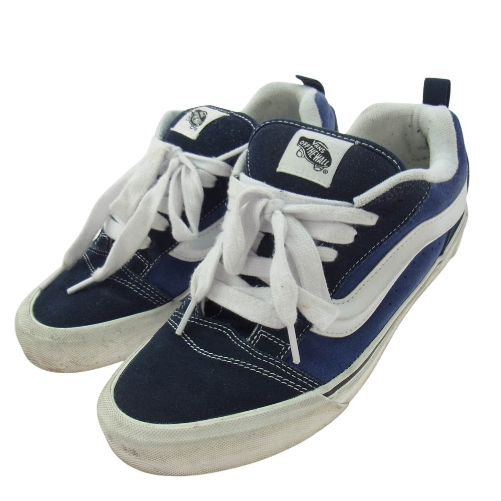 VANS バンズ 721356 KNU SKOOL ニュースクール スウェード ローカット スニーカー ネイビー系 27cm【中古】