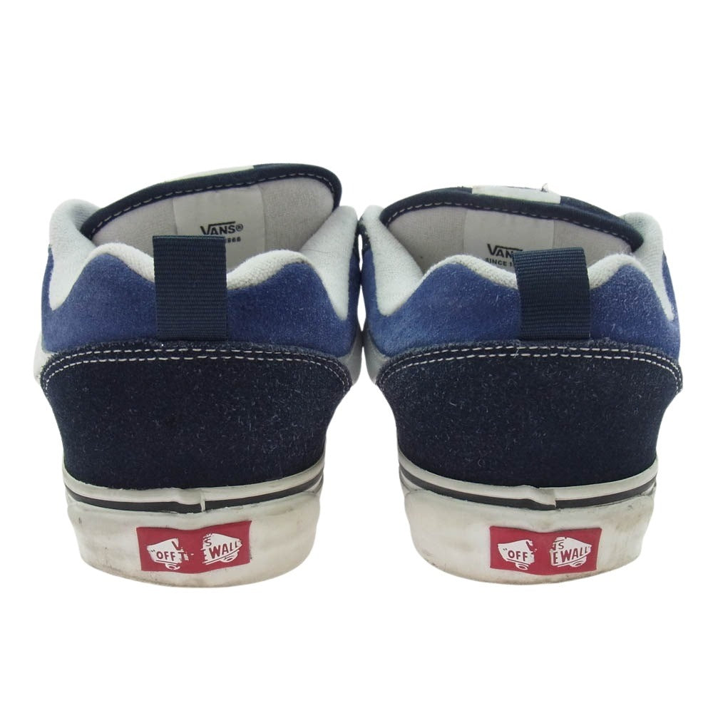 VANS バンズ 721356 KNU SKOOL ニュースクール スウェード ローカット スニーカー ネイビー系 27cm【中古】