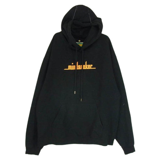 MINDSEEKER マインドシーカー 18AW MS-18AW-T04 Hoodie heavy weight ヘビーウェイト プルオーバー ロゴプリント スウェット パーカー フーディー ブラック系 M【中古】