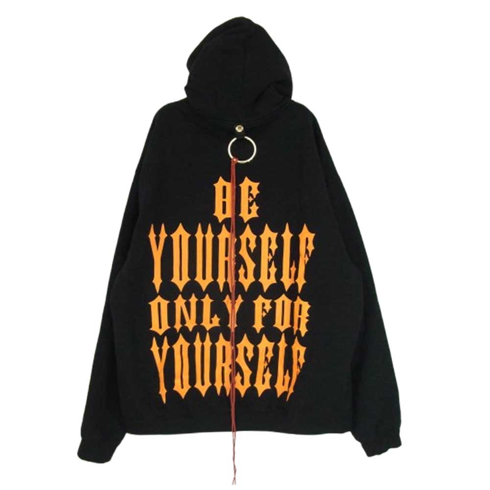 MINDSEEKER マインドシーカー 18AW MS-18AW-T04 Hoodie heavy weight ヘビーウェイト プルオーバー ロゴプリント スウェット パーカー フーディー ブラック系 M【中古】