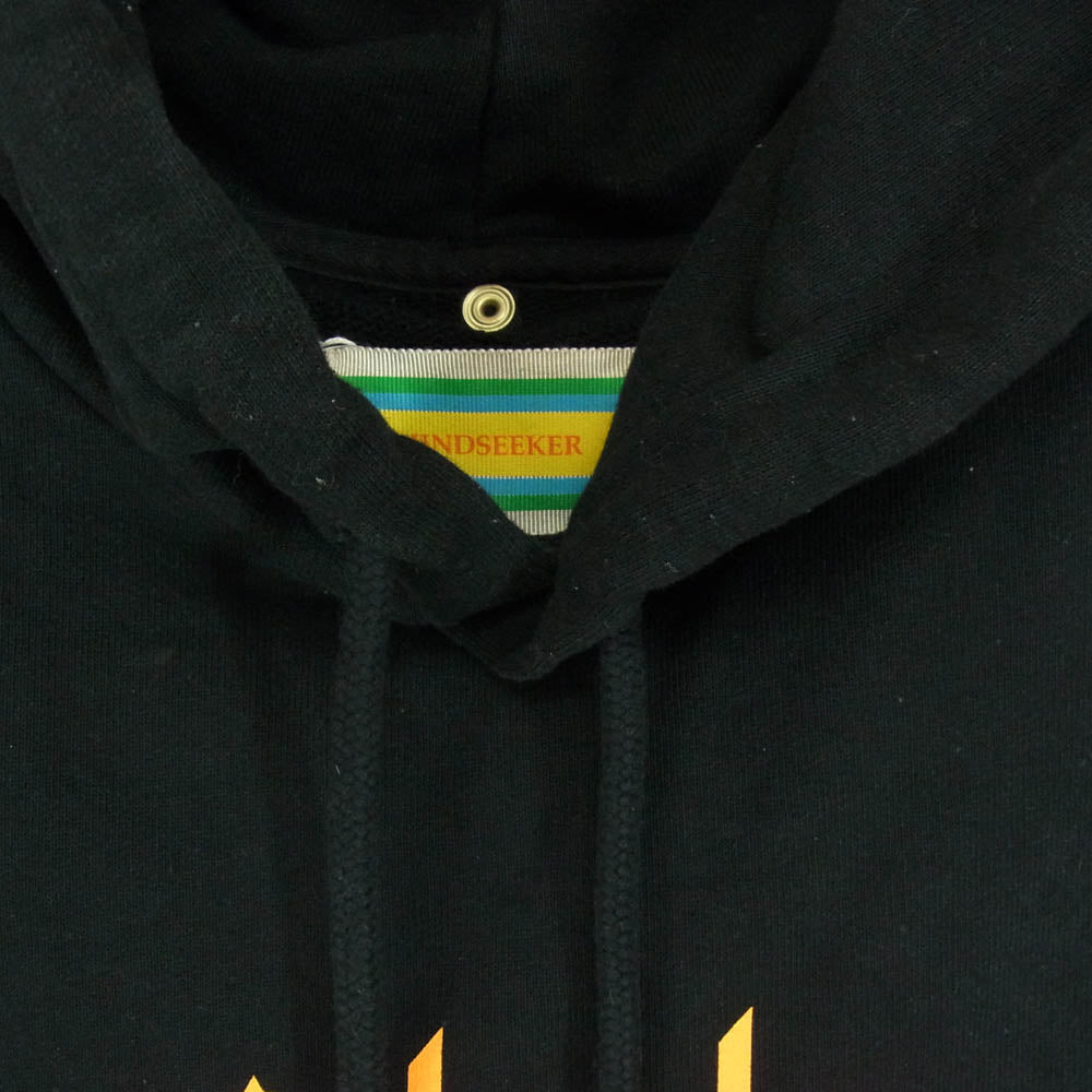 MINDSEEKER マインドシーカー 18AW MS-18AW-T04 Hoodie heavy weight ヘビーウェイト プルオーバー ロゴプリント スウェット パーカー フーディー ブラック系 M【中古】