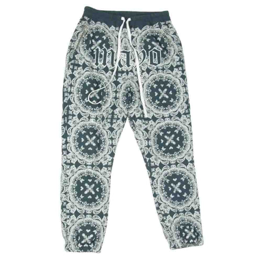 メイヨー 23ＭYF-PT25 PAISLEY EMBROIDERY NYLON LOUNGE PANTS ペイズリー エンブロイダリー ナイロン ラウンジ パンツ ブルー系 M【中古】