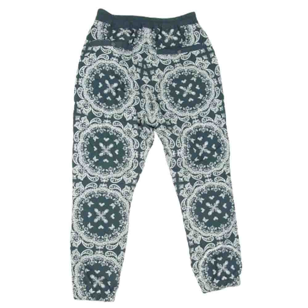 メイヨー 23ＭYF-PT25 PAISLEY EMBROIDERY NYLON LOUNGE PANTS ペイズリー エンブロイダリー ナイロン ラウンジ パンツ ブルー系 M【中古】
