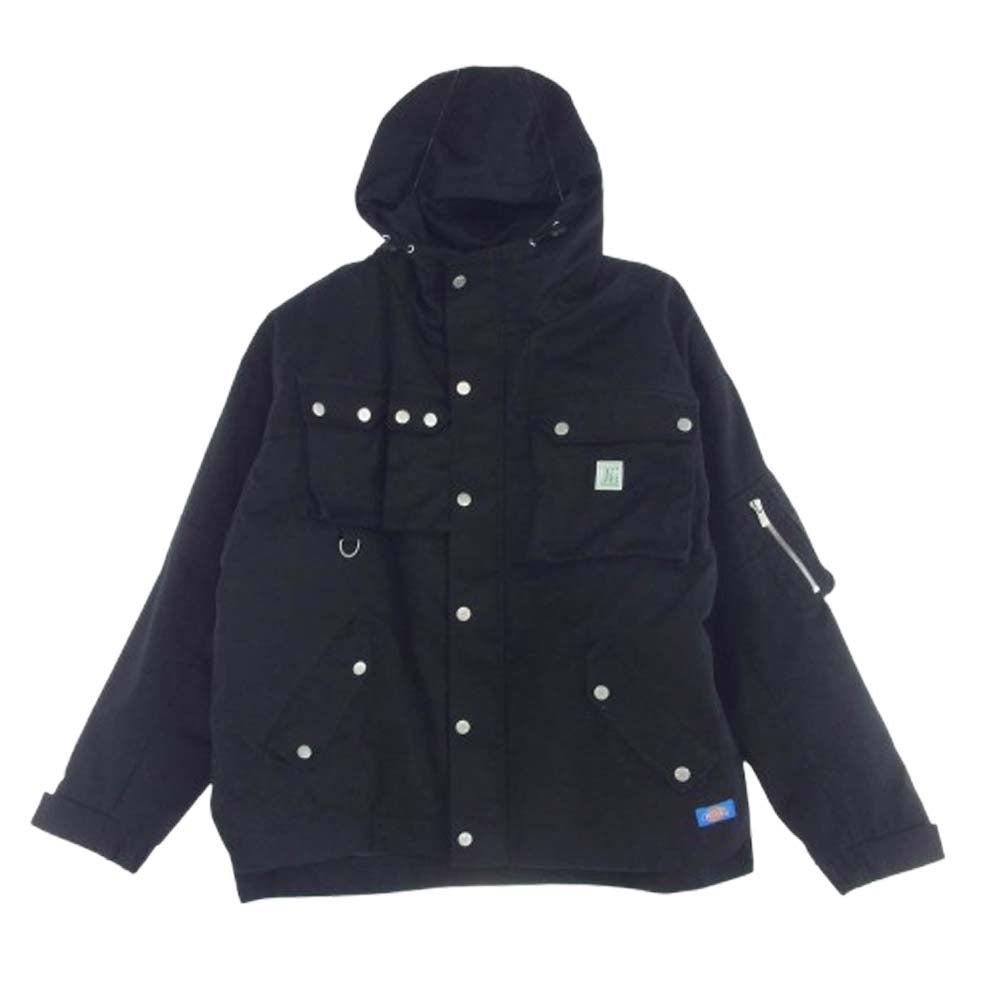 MINDSEEKER マインドシーカー 21ss MSC2-20D-001 DICKIES ディッキーズ リミテッドエディション Oversize Hooded Jacket オーバーサイズ フーデッド ジャケット ブラック系 46【中古】