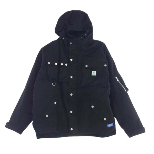 MINDSEEKER マインドシーカー 21ss MSC2-20D-001 DICKIES ディッキーズ リミテッドエディション Oversize Hooded Jacket オーバーサイズ フーデッド ジャケット ブラック系 46【中古】