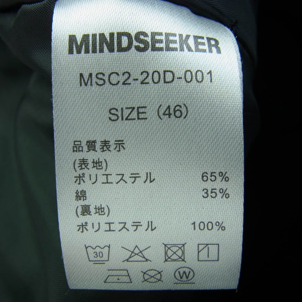 MINDSEEKER マインドシーカー 21ss MSC2-20D-001 DICKIES ディッキーズ リミテッドエディション Oversize Hooded Jacket オーバーサイズ フーデッド ジャケット ブラック系 46【中古】