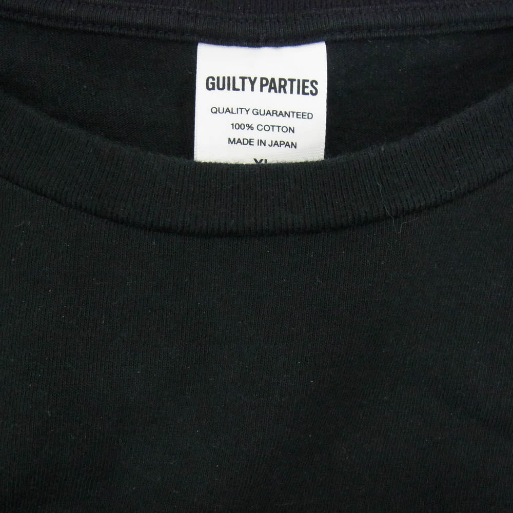 WACKO MARIA ワコマリア 24SS 24SSE-WMT-WT01 HEAVY WEIGHT T-SHIRT ロゴプリント Tシャツ 半袖カットソー ブラック系 XL【中古】