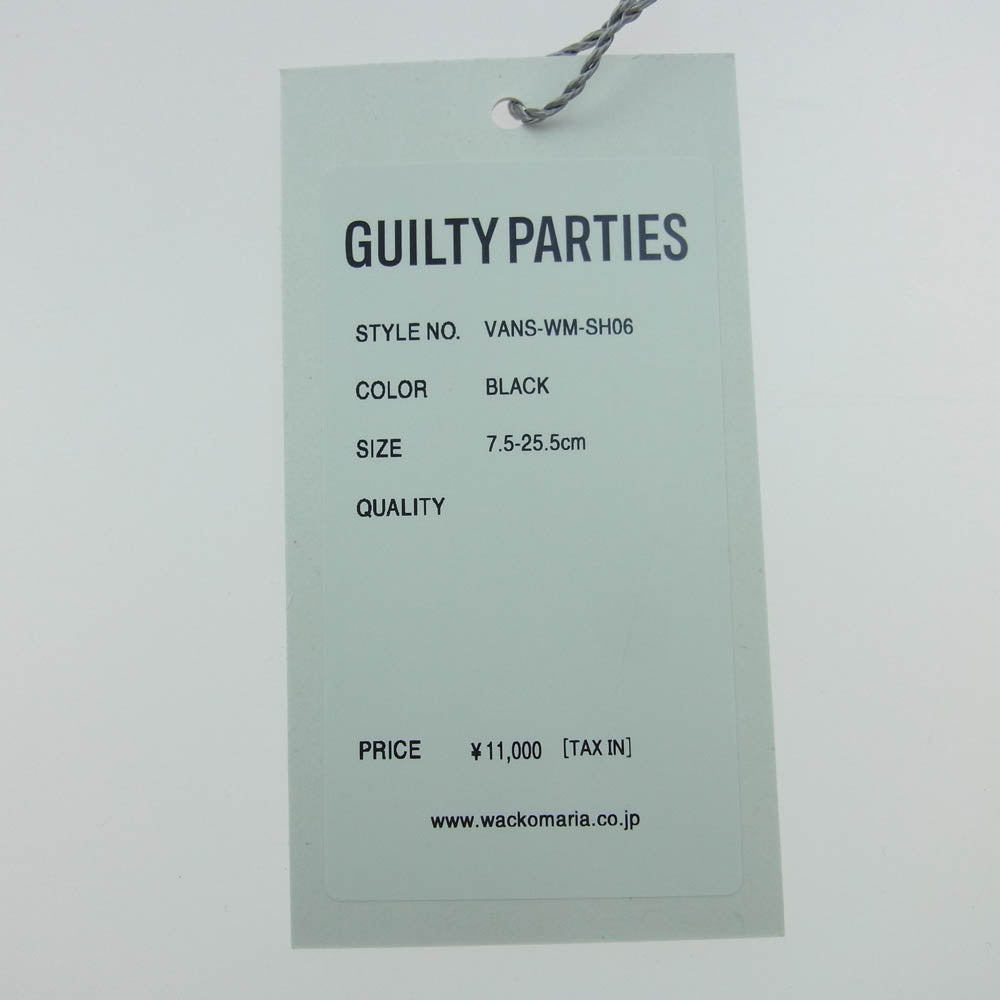 WACKO MARIA ワコマリア 721278 VANS バンズ ローカット スニーカー 25.5cm【新古品】【未使用】【中古】