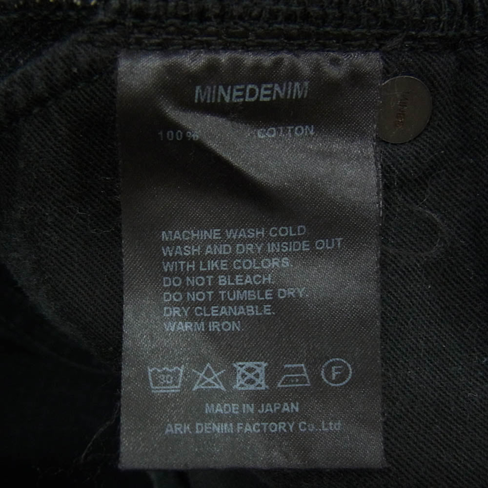MINEDENIM マインデニム 24SS FPK103UD L.Straight 5pocket USD 5ポケット ストレート デニム パンツ ブラック系 9【美品】【中古】
