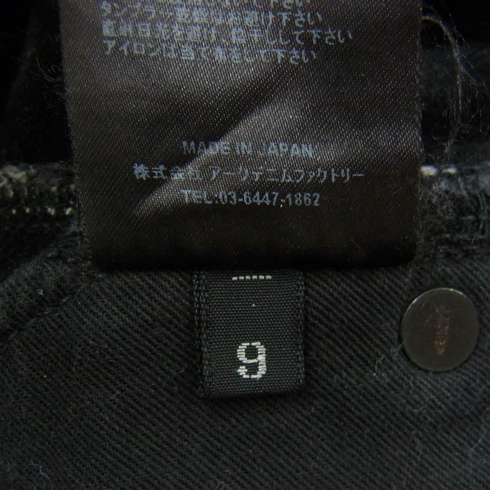 MINEDENIM マインデニム 24SS FPK103UD L.Straight 5pocket USD 5ポケット ストレート デニム パンツ ブラック系 9【美品】【中古】