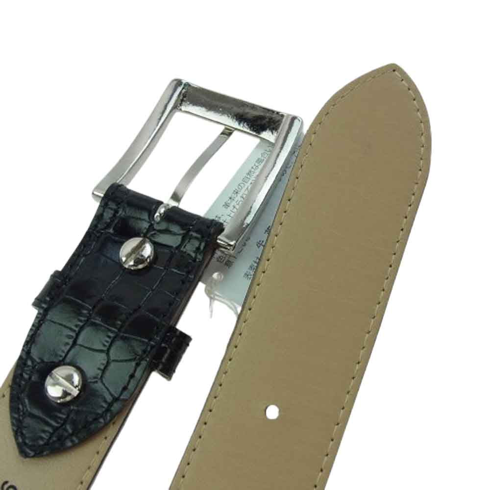 WACKO MARIA ワコマリア WMGP-BL03 LEATHER BELT TYPE-1 レザー ベルト ブラック系 36【新古品】【未使用】【中古】