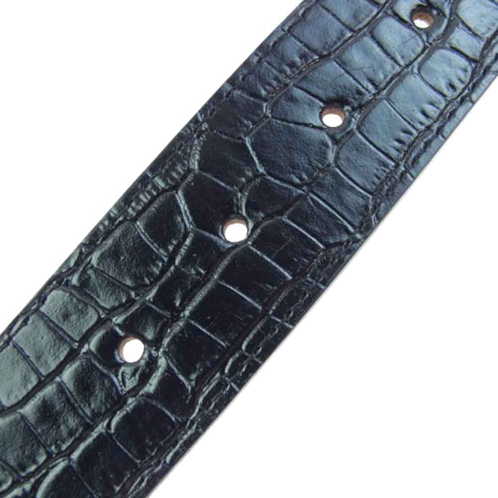 WACKO MARIA ワコマリア WMGP-BL03 LEATHER BELT TYPE-1 レザー ベルト ブラック系 36【新古品】【未使用】【中古】