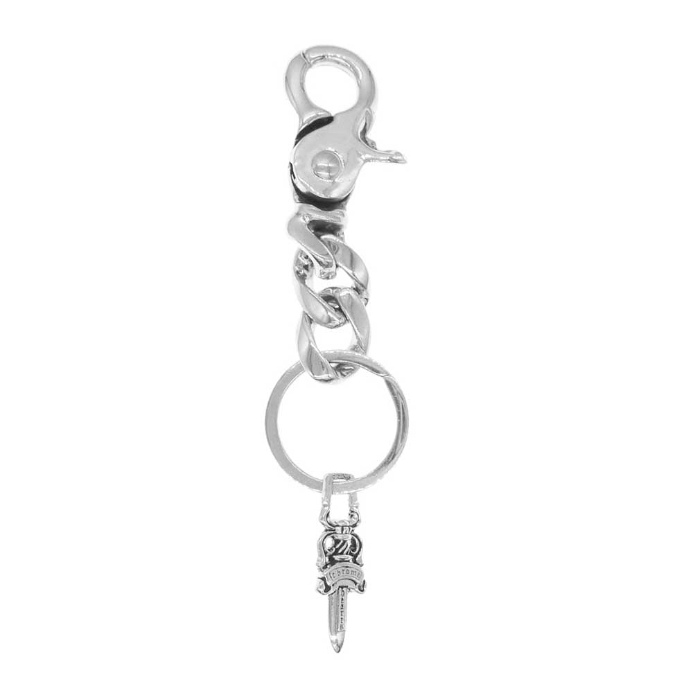 CHROME HEARTS クロムハーツ（原本有） CLIP CHAIN CLSSIC SHT クラシック キーチェーン ショート ダガー クリップ シルバー系【中古】