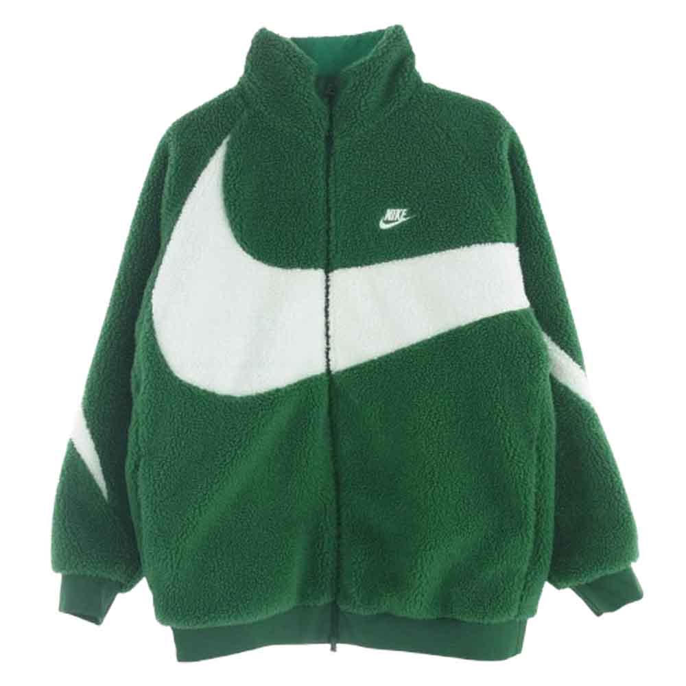 NIKE ナイキ BQ6546-341 Big Swoosh Reversible Boa Jacket ビッグスウッシュ リバーシブル ボア フリース ジャケット グリーン系 XL【中古】