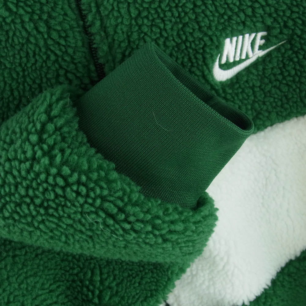 NIKE ナイキ BQ6546-341 Big Swoosh Reversible Boa Jacket ビッグスウッシュ リバーシブル ボア フリース ジャケット グリーン系 XL【中古】