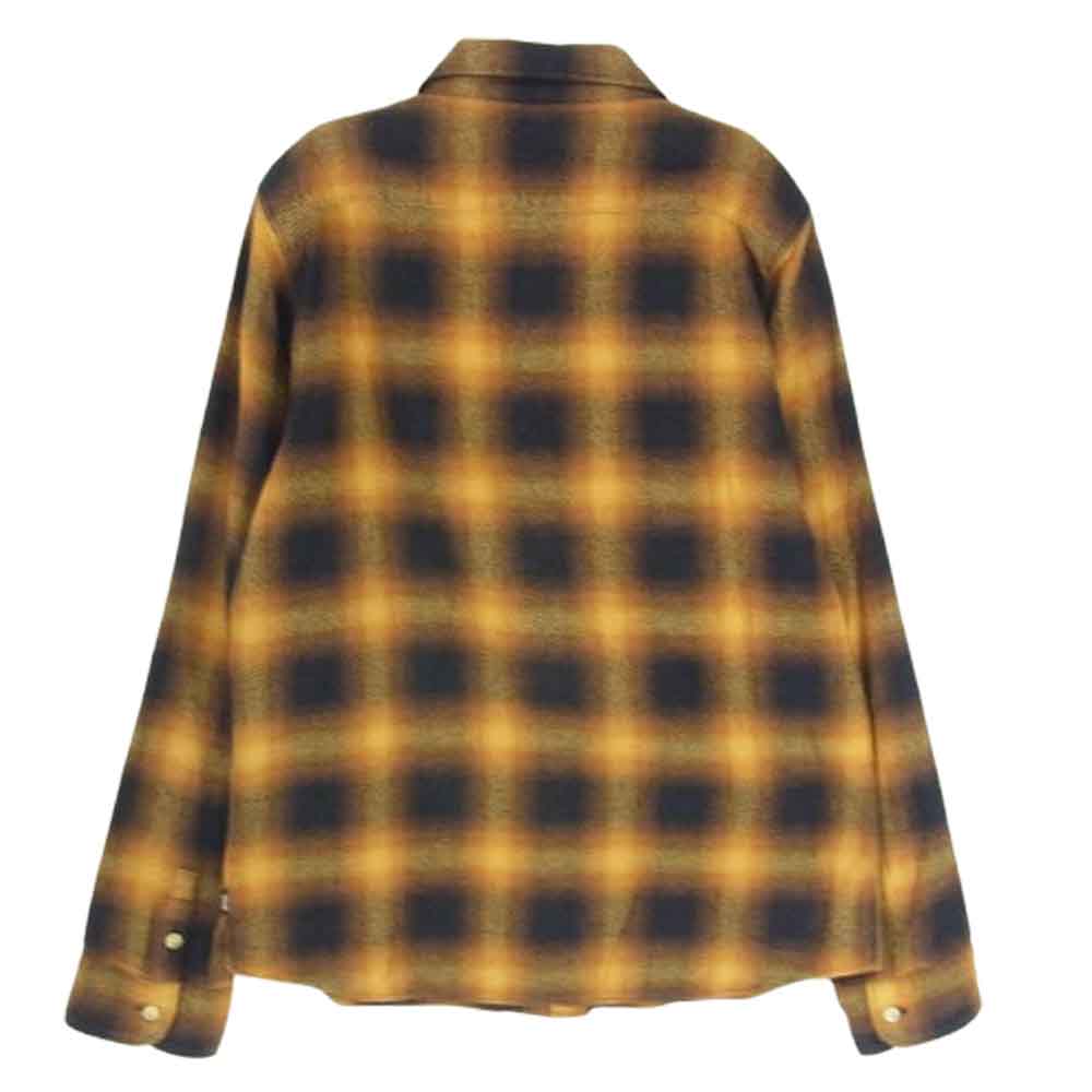 glamb グラム オンブレチェック コットン 長袖シャツ イエロー系 3【中古】